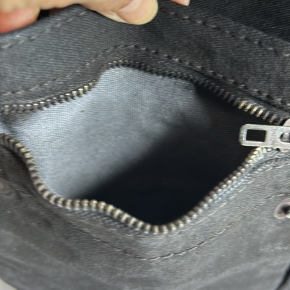 Polo Ralph Lauren Leather-Trim Denim Briefcase 14”w x18” - Picture 10 of 16